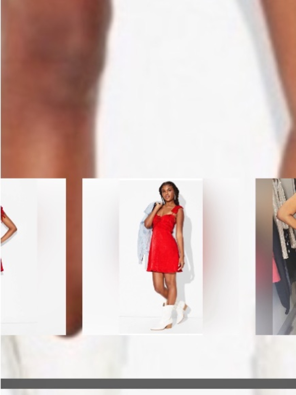 Target Red Ruffle Strap Mini Dress - Picture 3 of 4